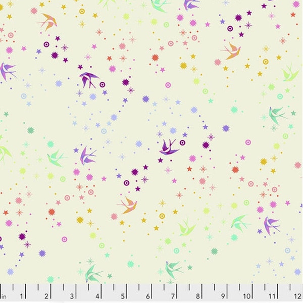 Free Spirit - Pinkerville - Fairy Dust Cotton Candy Fabric by Tula Pink - Cotton Fabric