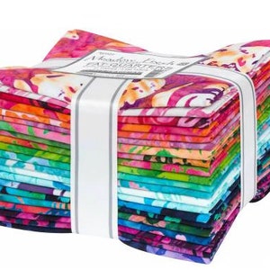 Artisan Batiks Meadow Fresh Fat Quarters Bundle von Lunn Studios - 21 Fat Quarters