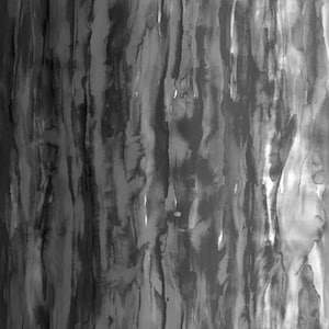 Gradients 2 Onyx - Watercolor Waves Black - Digital Print - Cotton Fabric