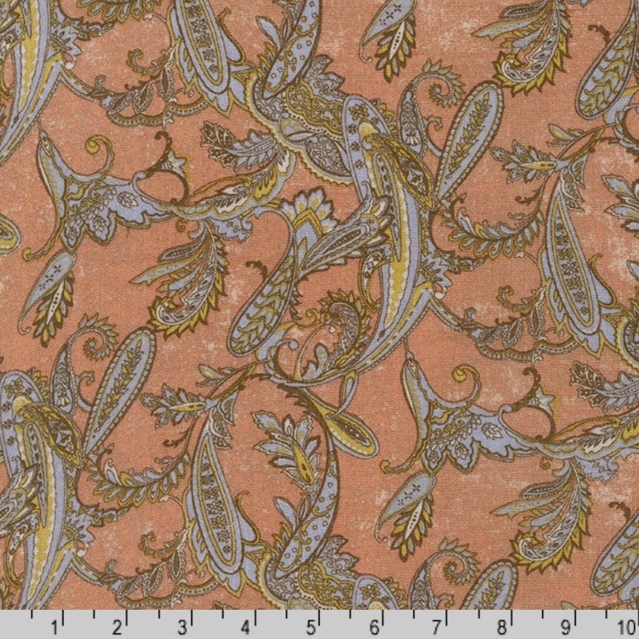 Rayon Fabric - Sunset Studio Collection - Rayon Crinkle - Paisley ...