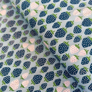 Under the Apple Tree - Queen of Berries - Waterdrop Fabric by Loes Van Oosten - Cotton Fabric