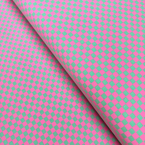 Untamed – Check Please Cosmic Fabric by Tula Pink for Free Spirit | Neon Cotton Fabric