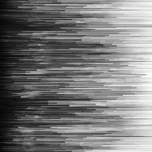 Gradients 2 Onyx - Fragmented Stripe Black - Digital Print - Cotton Fabric