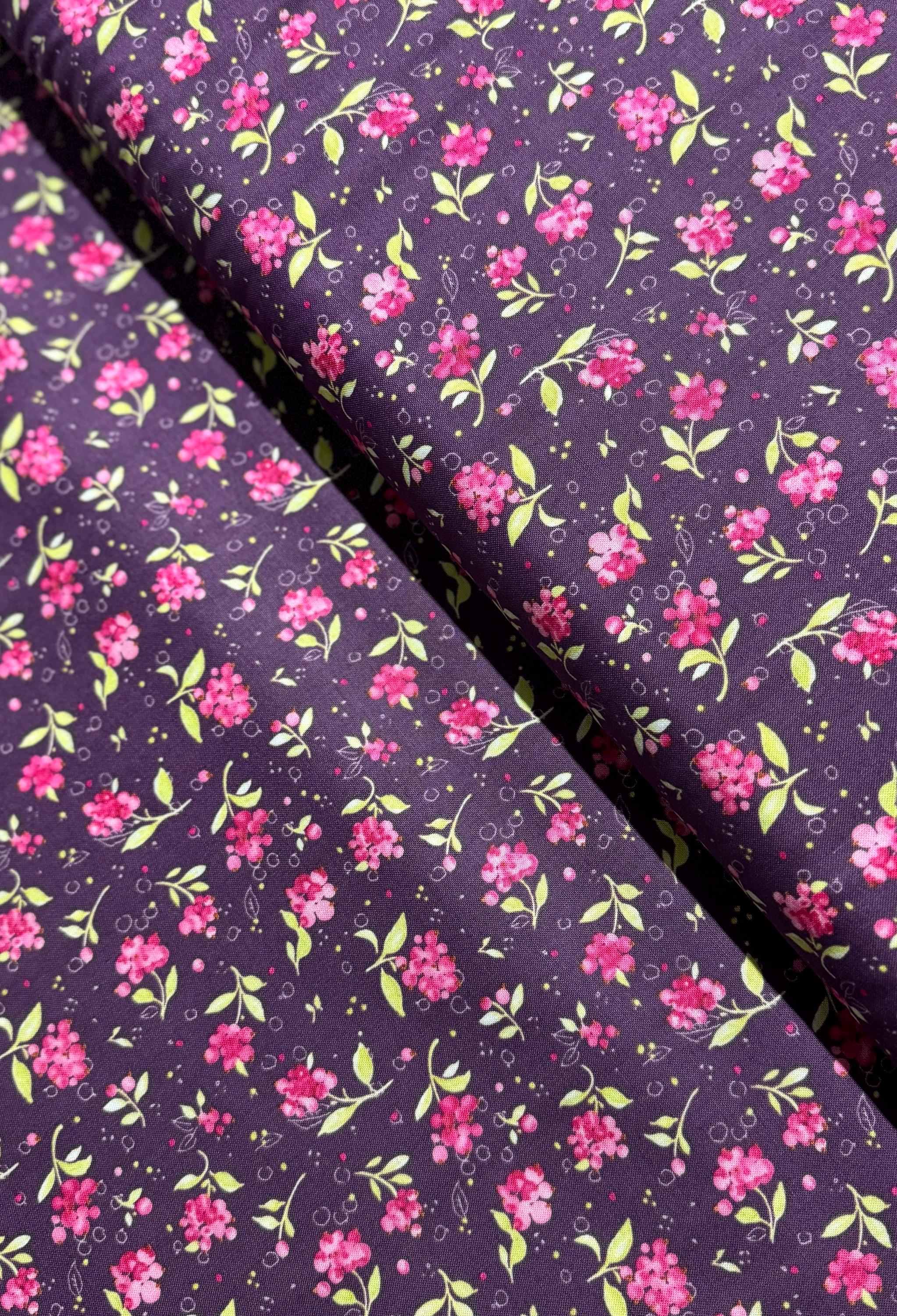 Chelsea Market - Dorset Berry Plum Fabric by Brenda Walton - Cotton Fabric