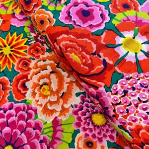 Kaffe Fassett Collective - Enchanted Red Fabric by Philip Jacobs - Cotton Fabric