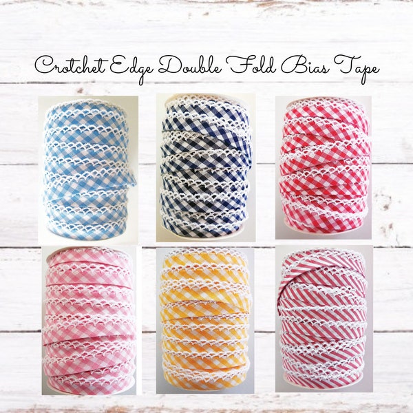Double Fold Crochet Edge Bias Tape Etsy