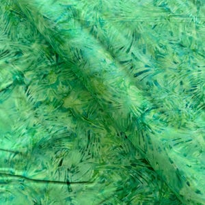 Grass Green Batik Cotton Fabric - Jinny Beyer Malam Batiks VI