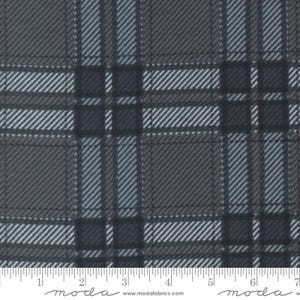 Flannel - Farmhouse Flannels III - Moose Plaid Graphite Flannel Fabric by Primitive Gatherings - Cotton Flannel Fabric