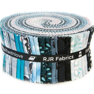 Enchanted Lake Metallic Jelly Roll by Flaurie & Finch for RJR Fabrics