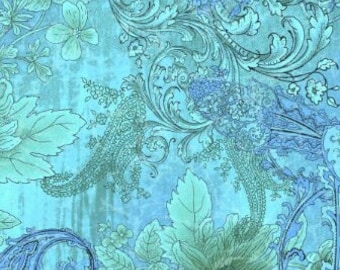 RJR Fabrics - Maison - Tableau Light Blue Fabric by Jinny Beyer - Cotton Fabric