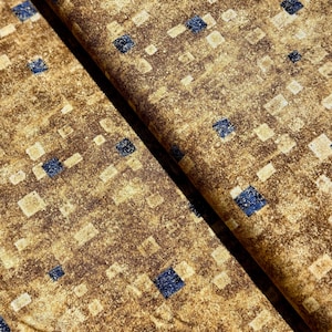 Gustav Klimt - Gold Metallic - Cotton Fabric