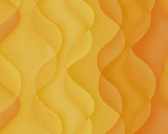 Playa - Dunes Orange Fabric van Jinny Beyer - Katoenstof