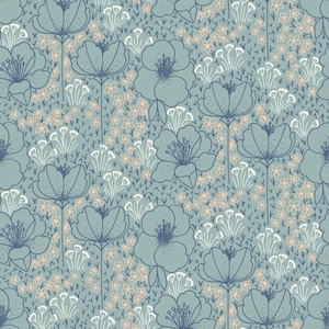 Tessuto in rayon - Emilia - Meghan - Tessuto in rayon color acquamarina di Megan Carter