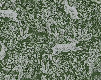 Wildwood Fable Leaf Canvas Fabric: Rifle Paper Co. - Floral Cotton Canvas