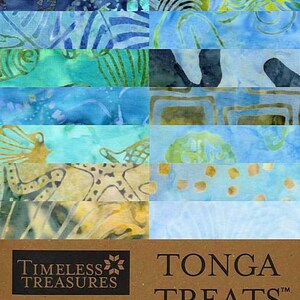 Tonga Treats Scuba 2.5" Strip Set/Jelly Roll - 40, 2.5” x 42" Strips per pack