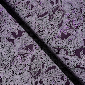 Maison – Paisley Magenta Fabric by Jinny Beyer for RJR Fabrics | 100% Cotton