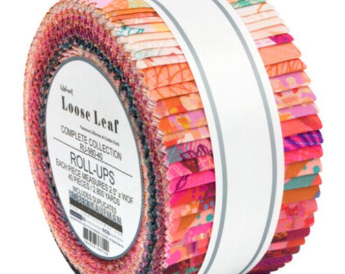 Robert Kaufman Loose Leaf Complete Collection Roll Up/jelly Roll by