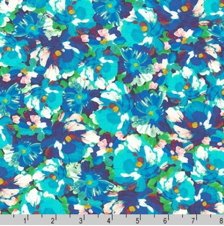 Quilting Fabric SRKD-19148-205 MULTI from the Painterly Petals