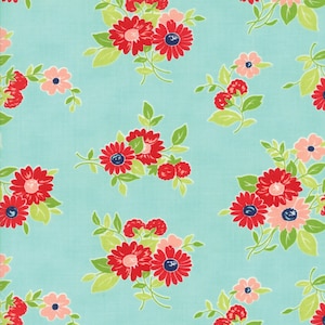 The Good Life - Aqua Fabric by Bonnie & Camille - Cotton Fabric