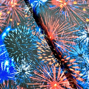 Nosotros el pueblo - Fuegos artificiales patrióticos - Tela de algodón