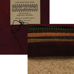 Wool 5″ Charm – Assorted by Primitive Gatherings (PRI6012