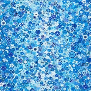 Effervescence - Water Fabric by Amelia Caruso - Digital Print - Cotton Fabric