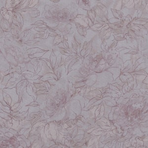 RJR Fabrics - The Jinny Beyer Palette - Floral Outline Chantilly Pink Fabric by Jinny Beyer - Cotton Fabric