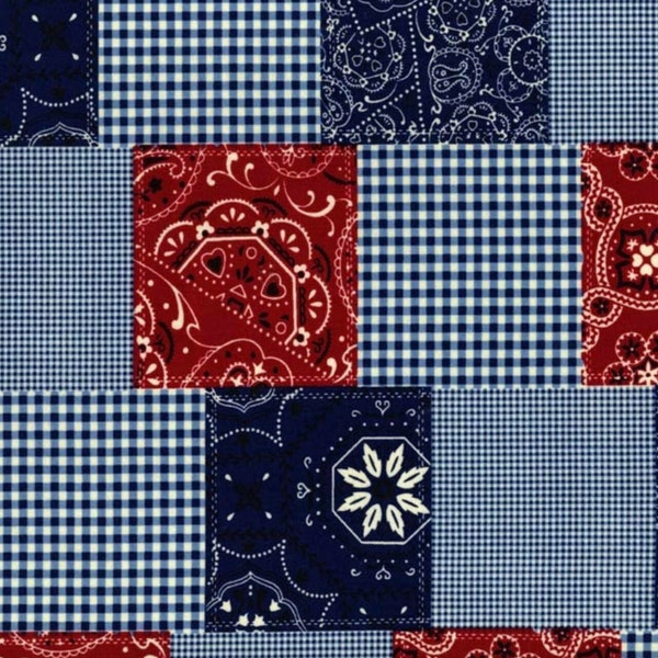 Michael Miller - Western - Bandana Patchwork - Cotton Fabric