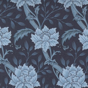 Morris Manor – Tela Hammersmith Florals Twilight de Barbara Brackman / Moda 8391 14 / Tela de algodón