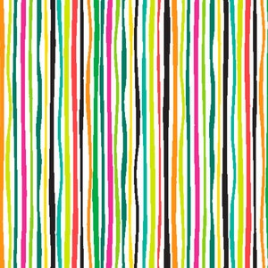 Rio - Bright Stripes Fabric by Jane Dixon - Cotton Fabric