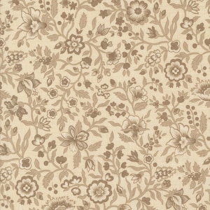 Sacre Bleu - Jardinage Florals Pearl Fabric by French General - Moda Fabrics - Tissu en coton