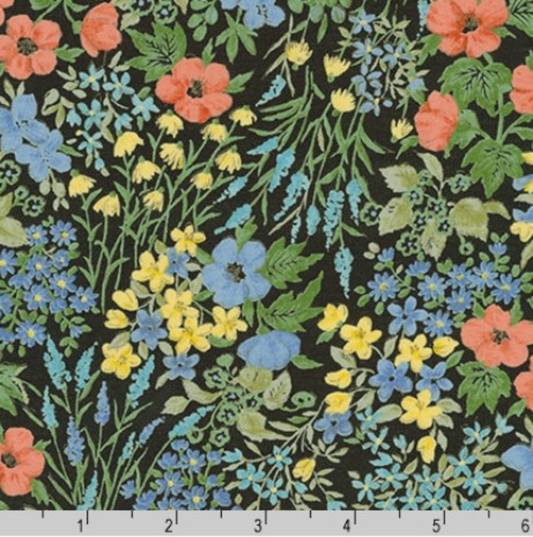 Robert Kaufman Cotton Lawn Sevenberry Petite Garden Lawn Floral Spray