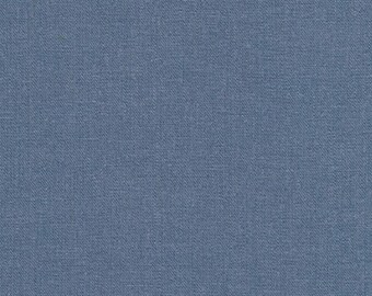 Brussels Washer Denim Blue - LINEN + RAYON Blend Fabrics - 51"/52" Wide