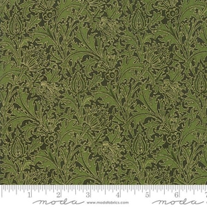 108" Wide - Morris Holiday Metallic Pine Quilt Back - Cotton Fabric