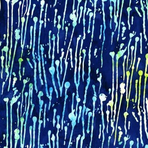 Blossom Batiks - Paint Drips - Waterfall Batik Fabric by Flaurie and Finch - Cotton Fabric