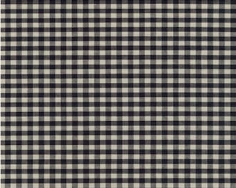 Crawford Gingham - Yarn Dyed 1/8 Inch Gingham Black - Cotton Fabric