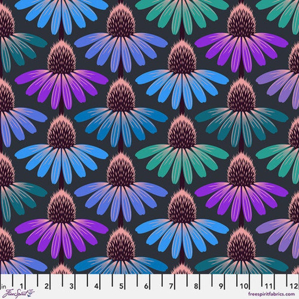 Free Spirit - Love Always - Echinacea Glow - Amethyst Fabric by Anna Maria Horner - Cotton Fabric