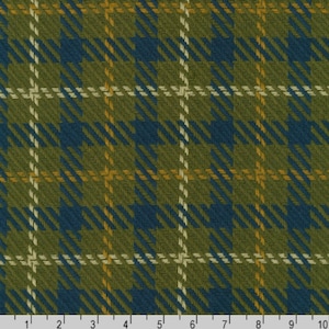 Loomcraft Plaid - Olive by Robert Kaufman | Heavyweight Cotton Plaid Fabric | SRK-21530-49 | 100% Cotton | 43&quot;/44&quot; Wide