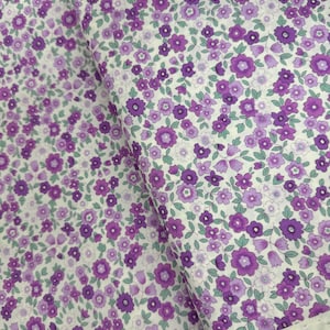 Sevenberry Petite Garden - Florals Purple - Cotton Fabric