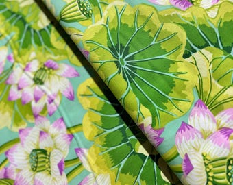 Kaffe Fassett Collective - Seeblüten – Grüner Stoff - GO93.GREE – FreeSpirit Fabrics - Baumwollstoff