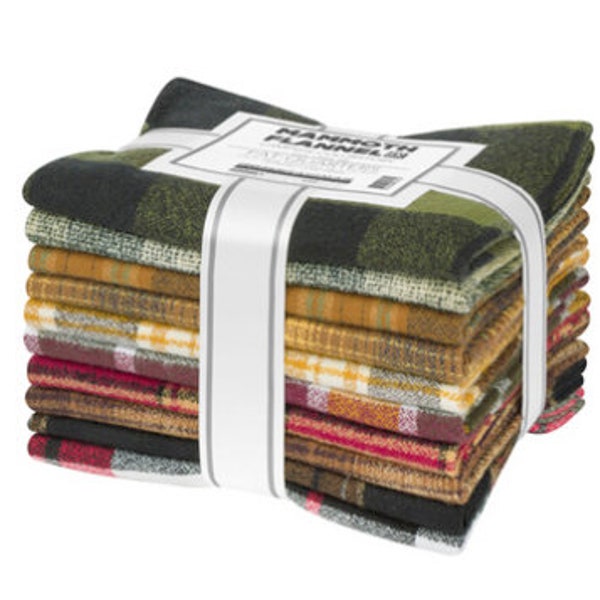 Flannel - Robert Kaufman - Mammoth Flannel - Campsite Colorstory Fat Quarter Bundle - 10 Fat Quarters