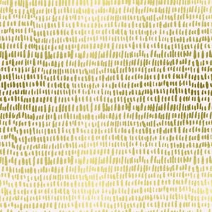 以下が含まれることがあります： 白い背景に、金色の筆の跡が繰り返し描かれたパターン。筆の跡は様々な形と大きさで、質感のある見た目になっている。