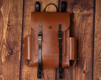 URBAN BAG handmade backpack, leather rucksack, handmade backpack made by people from disadvantaged communities