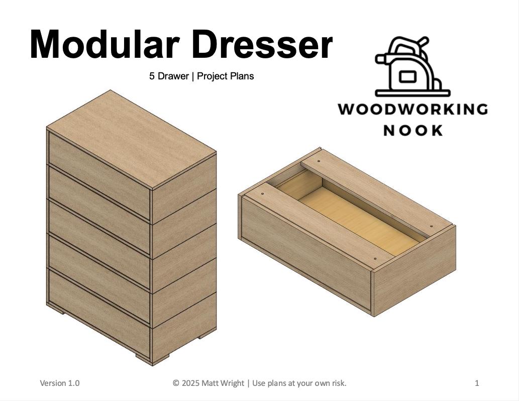 5 Drawer Modular Dresser