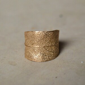 Sage ring, handcrafted unique boho minimal jewellery, gold bronze ring image 2