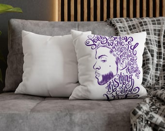 Prince Artist Pillowcase, Dearly Beloved Lyrics, Music Lover Home Decor