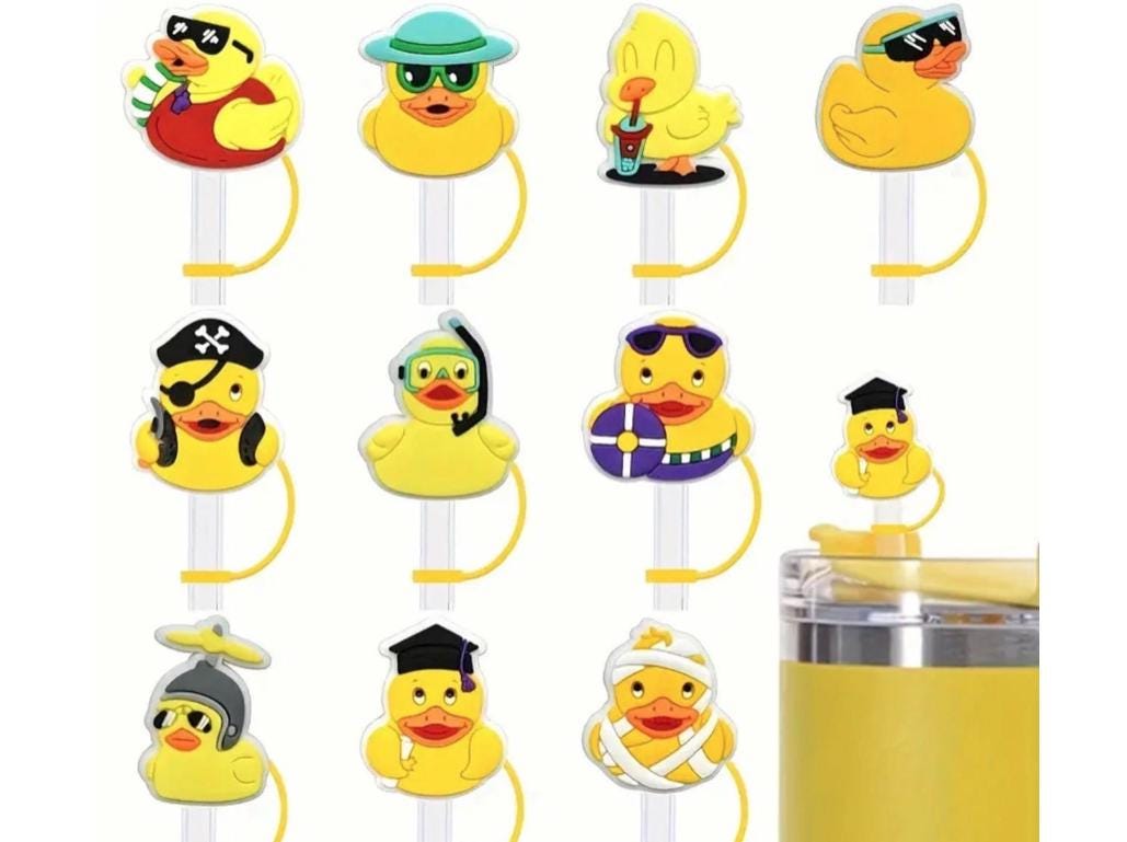 Straw Duck Racing Duck Straw Topper | Rubber Ducky | Fun | SUV Gift | 40 Oz | 30 Oz - Etsy