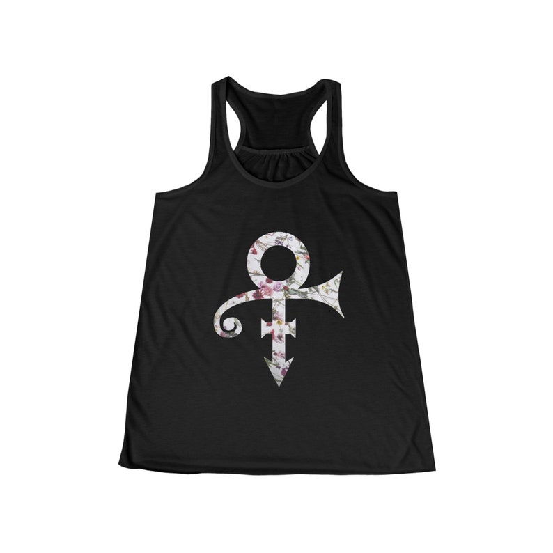 Prince Symbol | When Dove's Cry Floral Pattern | Women's Flowy ...