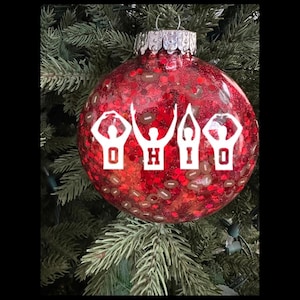 O-H-I-O Glitter Ornament | Ohio Glitter Ornament | Ohio State | Ohio Football