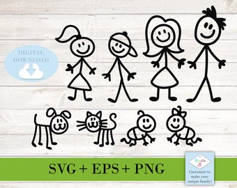 Download Stick Family Svg Etsy